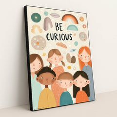Be Curious by Melissa King - Black Frame Stretchiez
