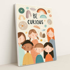 Be Curious by Melissa King - White Frame Stretchiez