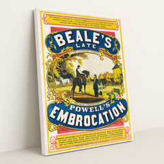 Beale’s late Powell’s embrocation (1868) by Jos. B. Beale - White Frame Stretchiez