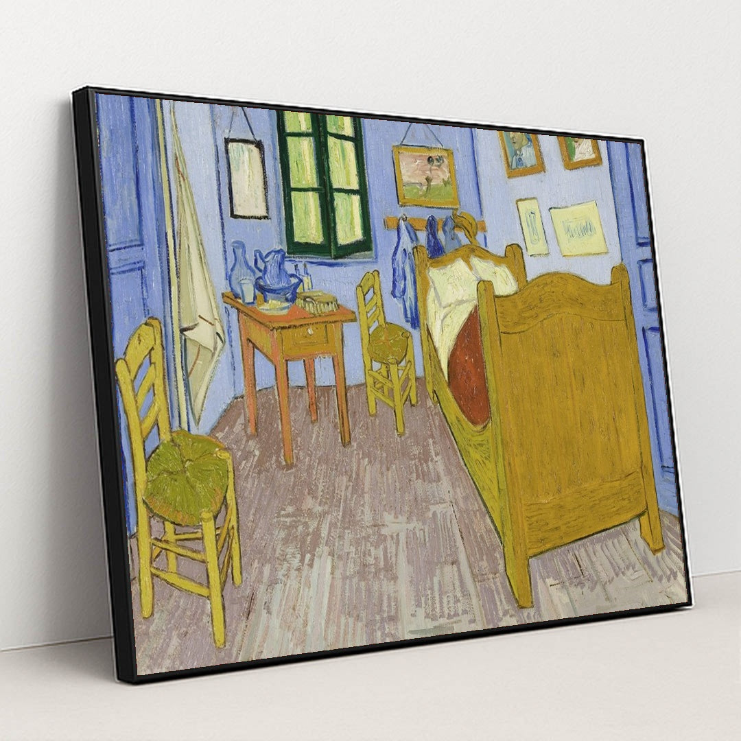 Bedroom in Arles by Vincent Van Gogh - Black Frame Stretchiez