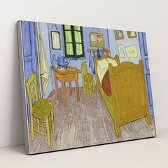 Bedroom in Arles by Vincent Van Gogh - Silver Frame Stretchiez