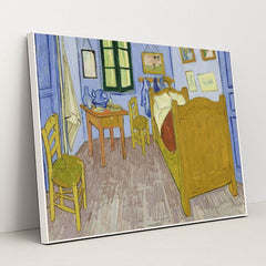 Bedroom in Arles by Vincent Van Gogh - White Frame Stretchiez