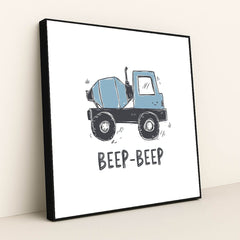 Beep-Beep! Make Way! by Melissa King - Black Frame Stretchiez