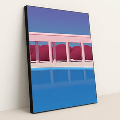 Beneath the Azure Veil by Azalea - Black Frame Stretchiez