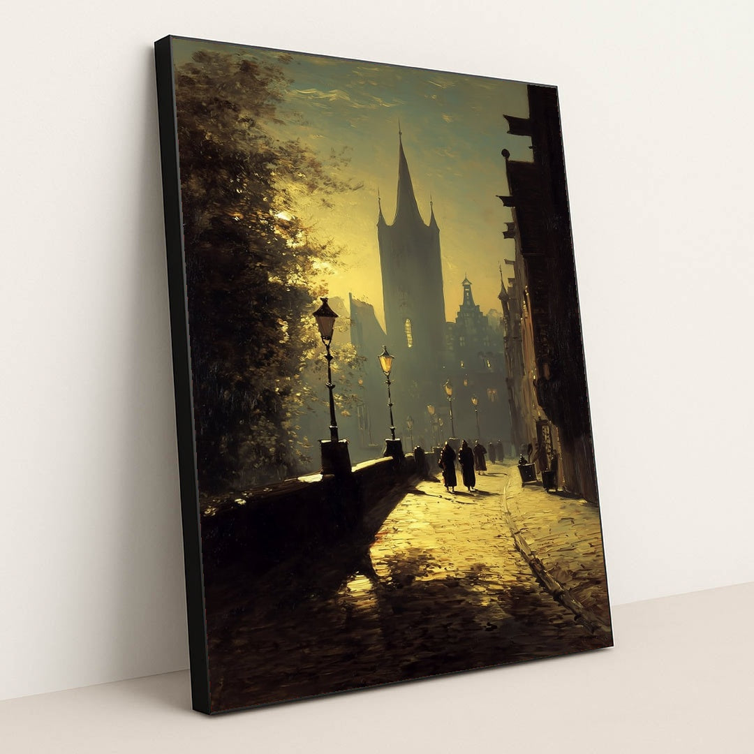 Beneath the Steeple by Seven Akins - Black Frame Stretchiez