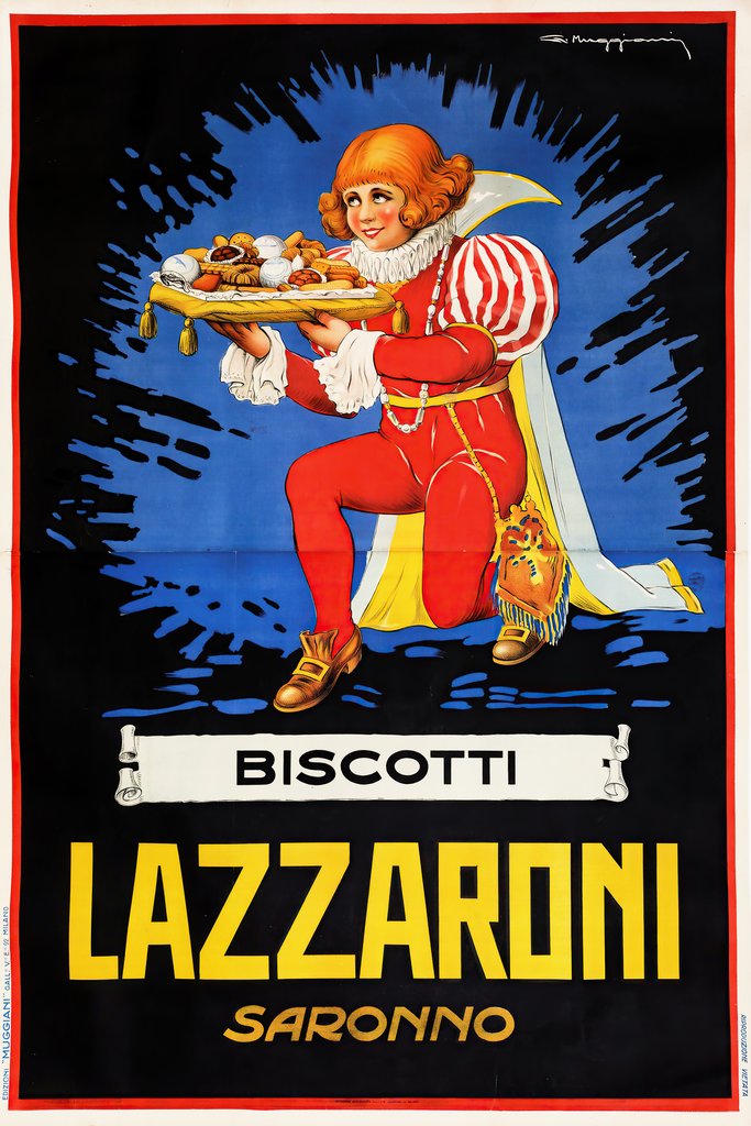Biscotti Lazzaroni, Saronno (1925) by Giorgio Muggiani