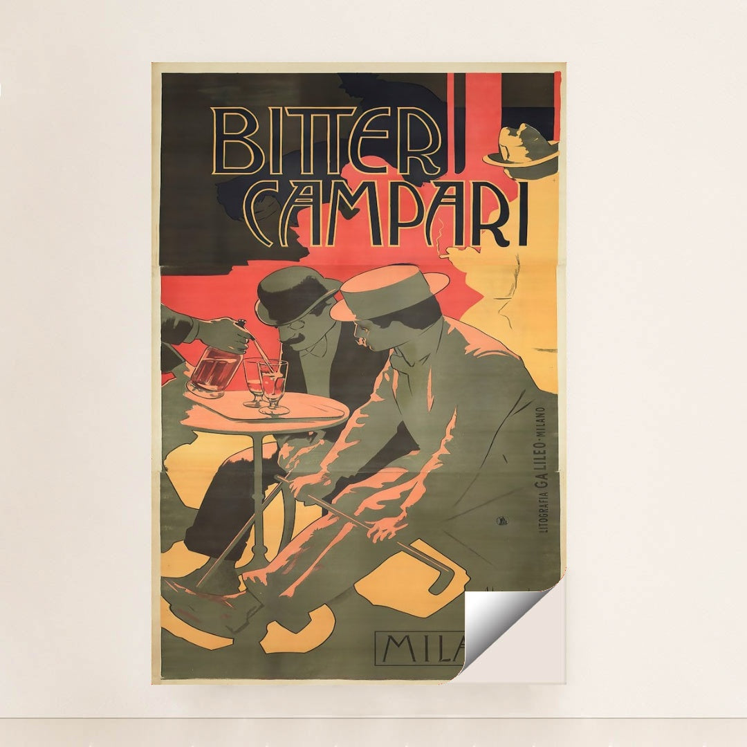 Bitter Campari (1899) by Adolfo Hohenstein - Peeliez