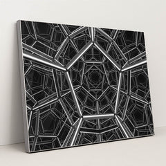 Interlocking Pentagonal Steel Tube Framework Structure by Vladimir Srajber - Silver Frame Stretchiez