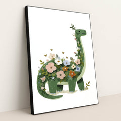 Blooming Brontosaurus by Melissa King - Black Frame Stretchiez