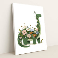 Blooming Brontosaurus by Melissa King - White Frame Stretchiez