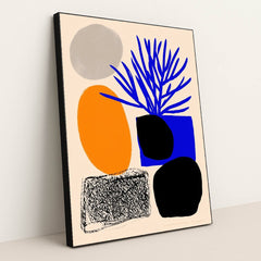 Blue Branch by Wall Gusto™ - Black Frame Stretchiez