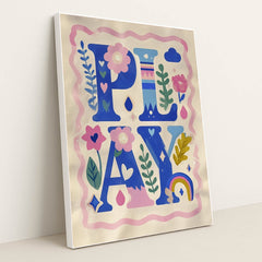 Blue Letter Playbook by Melissa King - White Frame Stretchiez
