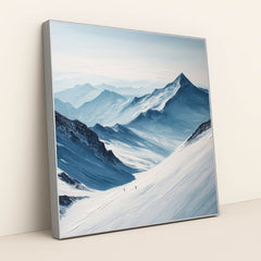 Blue Peaks by Tara Phillips - Silver Frame Stretchiez