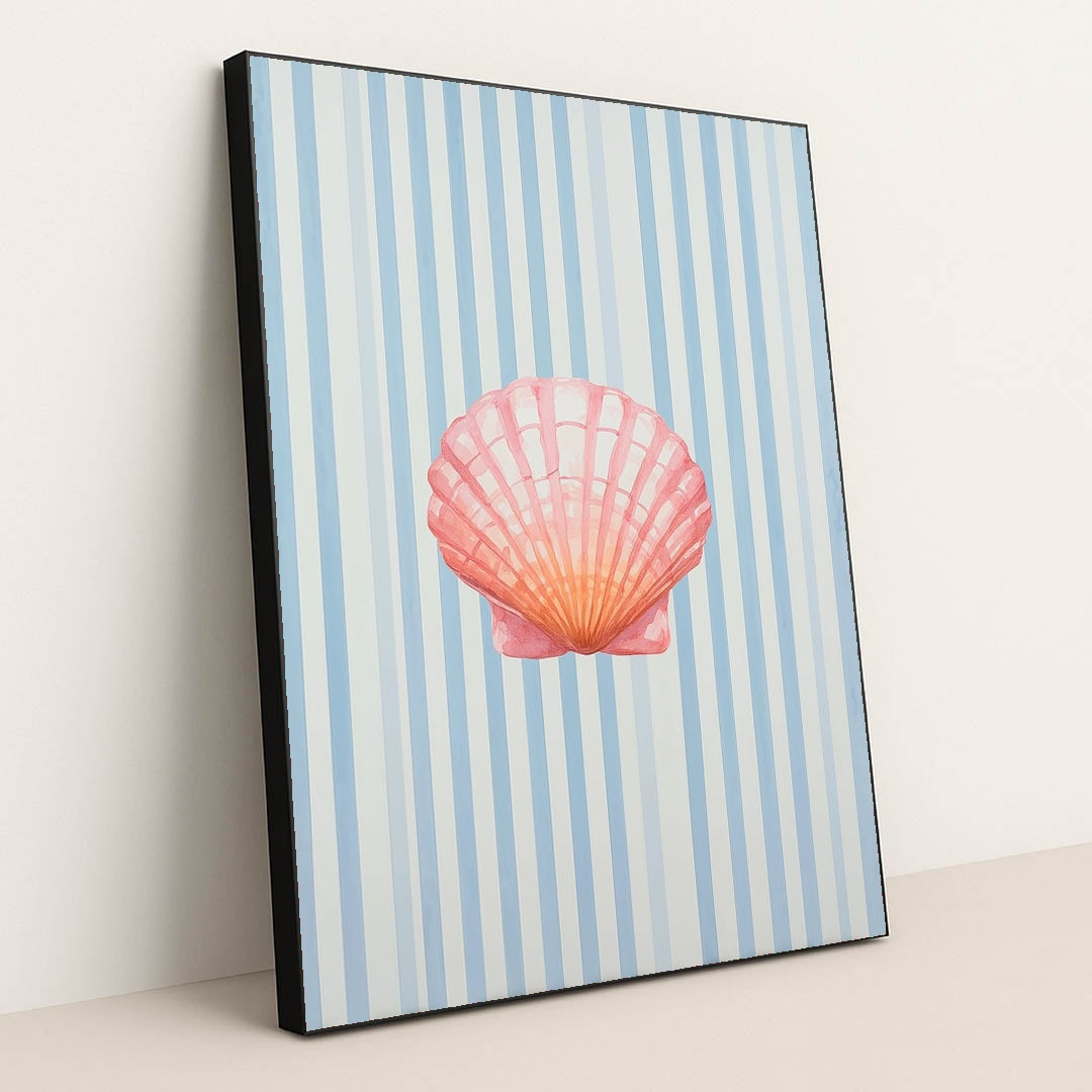 Blush Tide Scallop by Lila Thorne - Black Frame Stretchiez