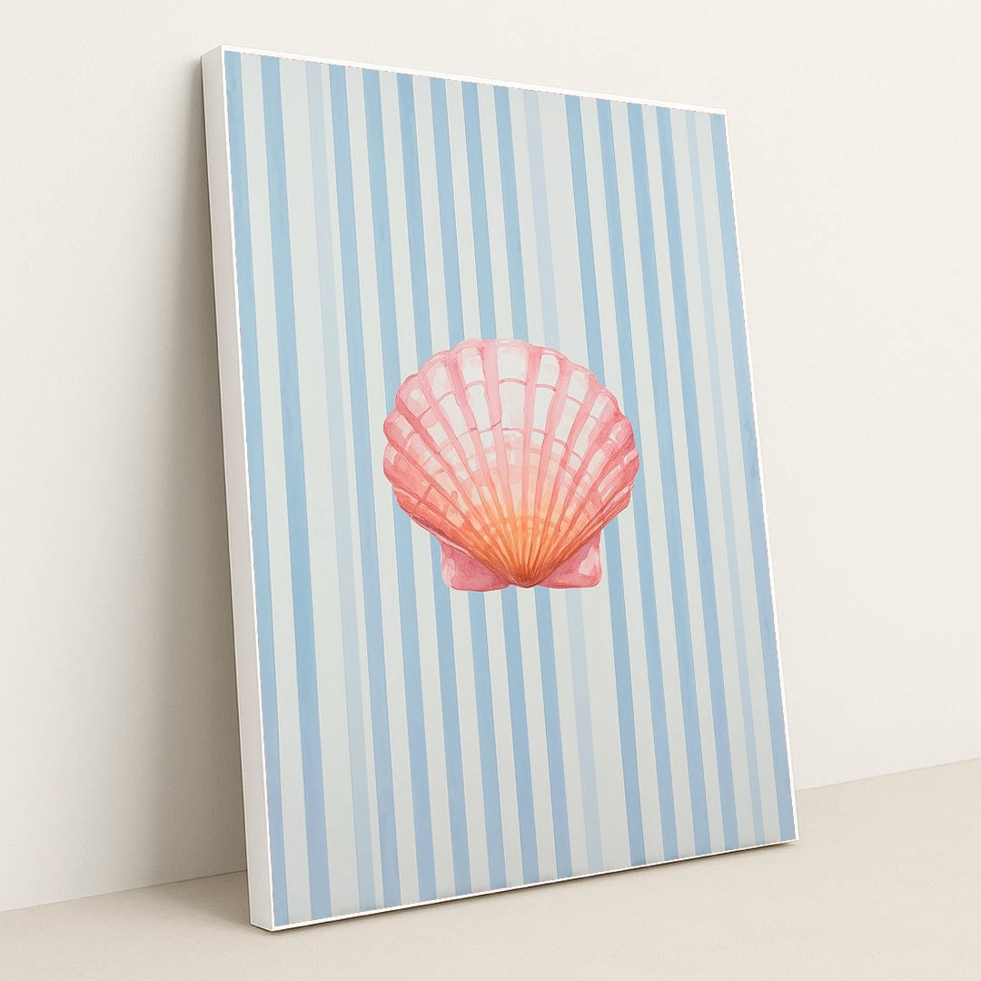Blush Tide Scallop by Lila Thorne - White Frame Stretchiez