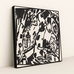 Bogenschütze (1908) by Wassily Kandinsky - Black Frame Stretchiez