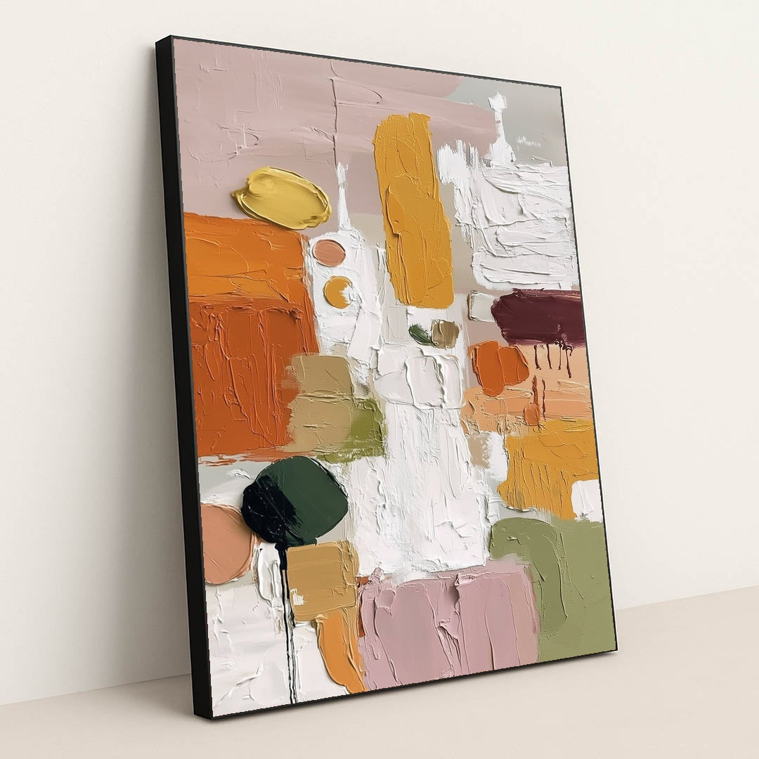 Boho Color Grid by Sarah Jones - Black Frame Stretchiez