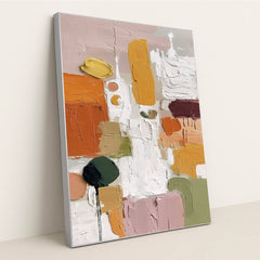 Boho Color Grid by Sarah Jones - Silver Frame Stretchiez