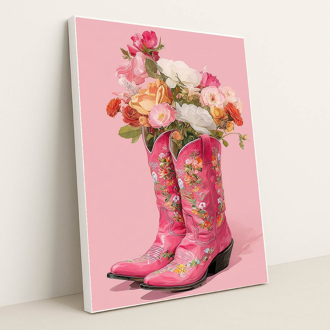Boots & Blossoms by Vanta Bloom - White Frame Stretchiez