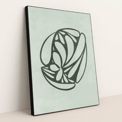 Botanical Curves by Anonymous - Black Frame Stretchiez