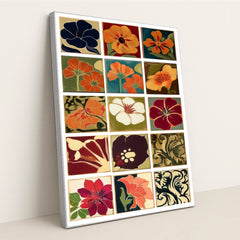 Botanical Quilt by Sarah Jones - Silver Frame Stretchiez