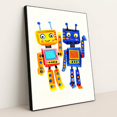 Bright Bots by Melissa King - Black Frame Stretchiez