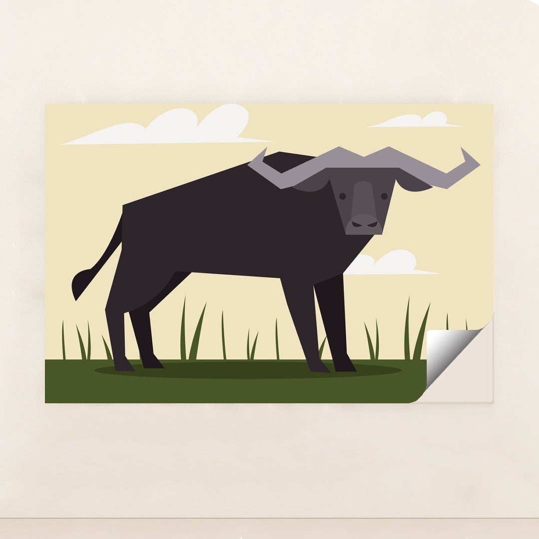 Majestic Bull in a Field by Andania Humaira - Peeliez