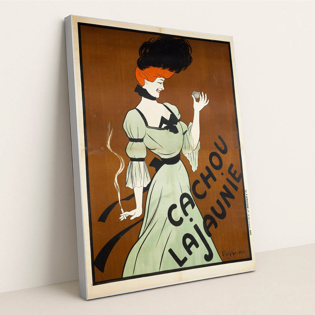 CACHOU LAJAUNIE (1900) by Leonetto Cappiello - Silver Frame Stretchiez