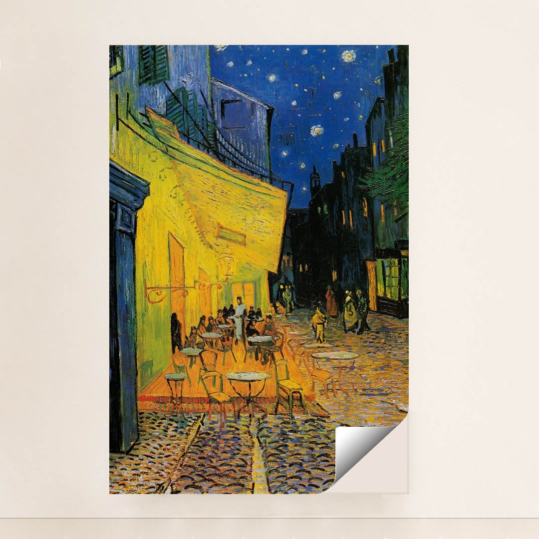 Café Terrace at Night by Vincent Van Gogh - Peeliez