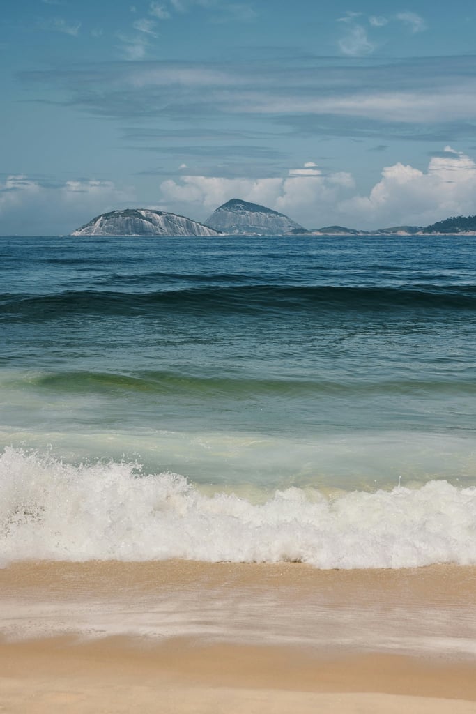 Ocean Waves & Island View by Natalia Blauth