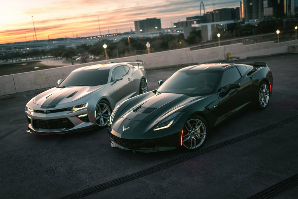 Camaro SS and Corvette Stingray Rooftop by Justin Wolff