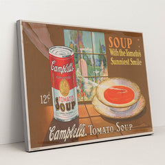 Campbell’s tomato soup. (1920) by Anonymous - Silver Frame Stretchiez