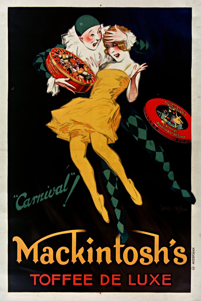 Carnival! Mackintosh’s toffee de luxe (1930) by Jean d'Ylen