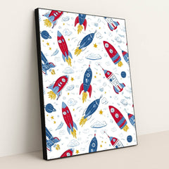 Celestial Explorers by Melissa King - Black Frame Stretchiez