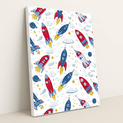 Celestial Explorers by Melissa King - White Frame Stretchiez