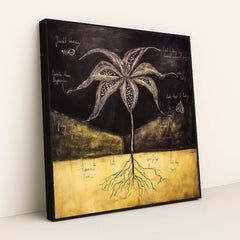 Chalkboard Bloom by Seven Akins - Black Frame Stretchiez
