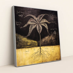 Chalkboard Bloom by Seven Akins - Silver Frame Stretchiez