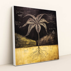 Chalkboard Bloom by Seven Akins - White Frame Stretchiez