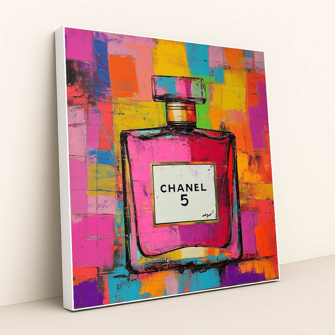 Chanel No. 5 Pop by CB Designs - White Frame Stretchiez