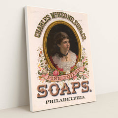 Charles McKeone, Son & Co., fine toilet soaps, Philadelphia (1880) by Wells & Hope Co. - White Frame Stretchiez