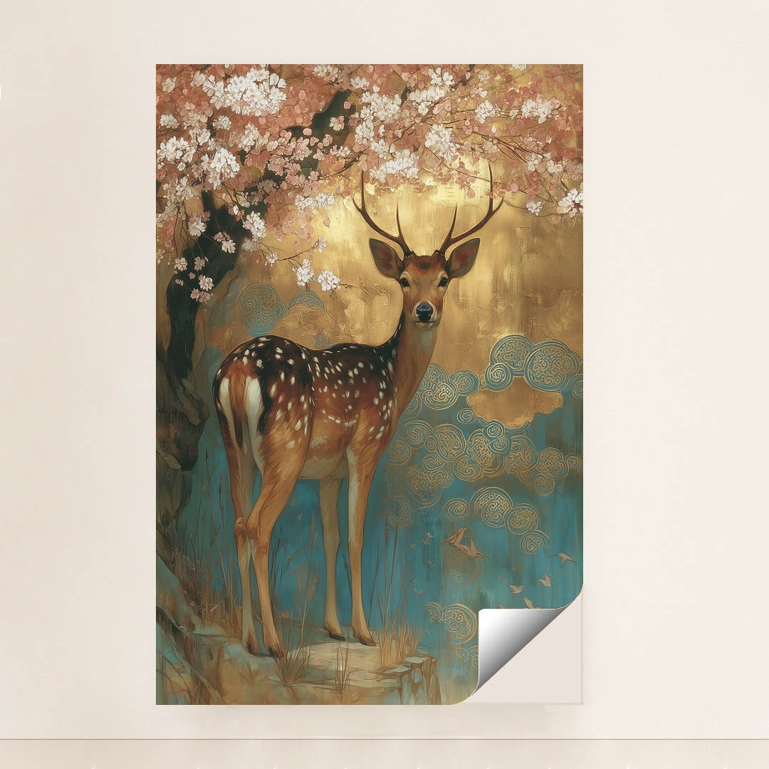 Cherry Blossom Stag by Anna Stone - Peeliez