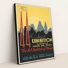 44th annual exhibition by artists of Chicago and vicinity (1939) by John Buczak - Black Frame Stretchiez