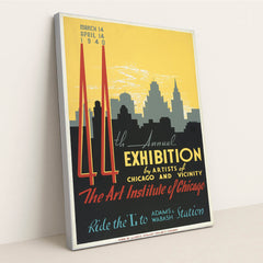44th annual exhibition by artists of Chicago and vicinity (1939) by John Buczak - Silver Frame Stretchiez