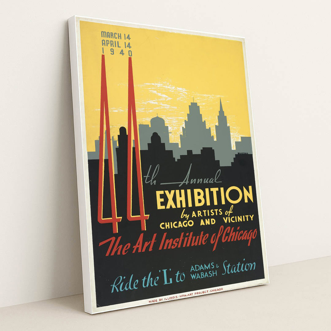 44th annual exhibition by artists of Chicago and vicinity (1939) by John Buczak - White Frame Stretchiez