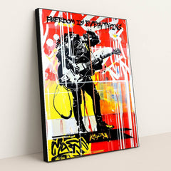 Chords of Freedom by Silo - Black Frame Stretchiez