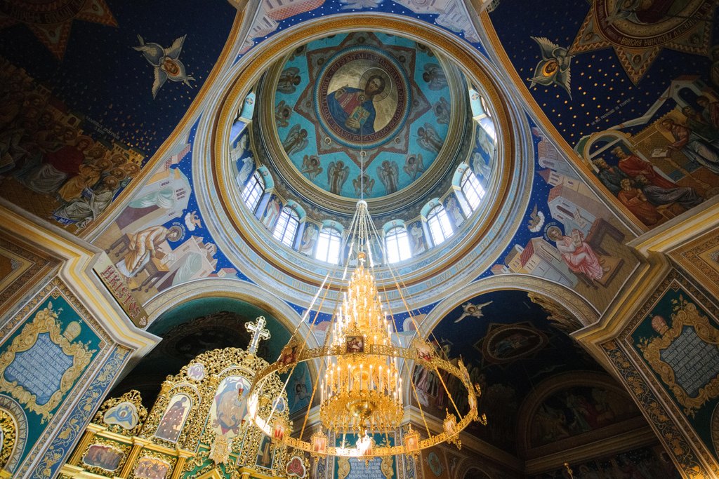 Stock Photos - Interior of the Orthodox Church beautiful inside