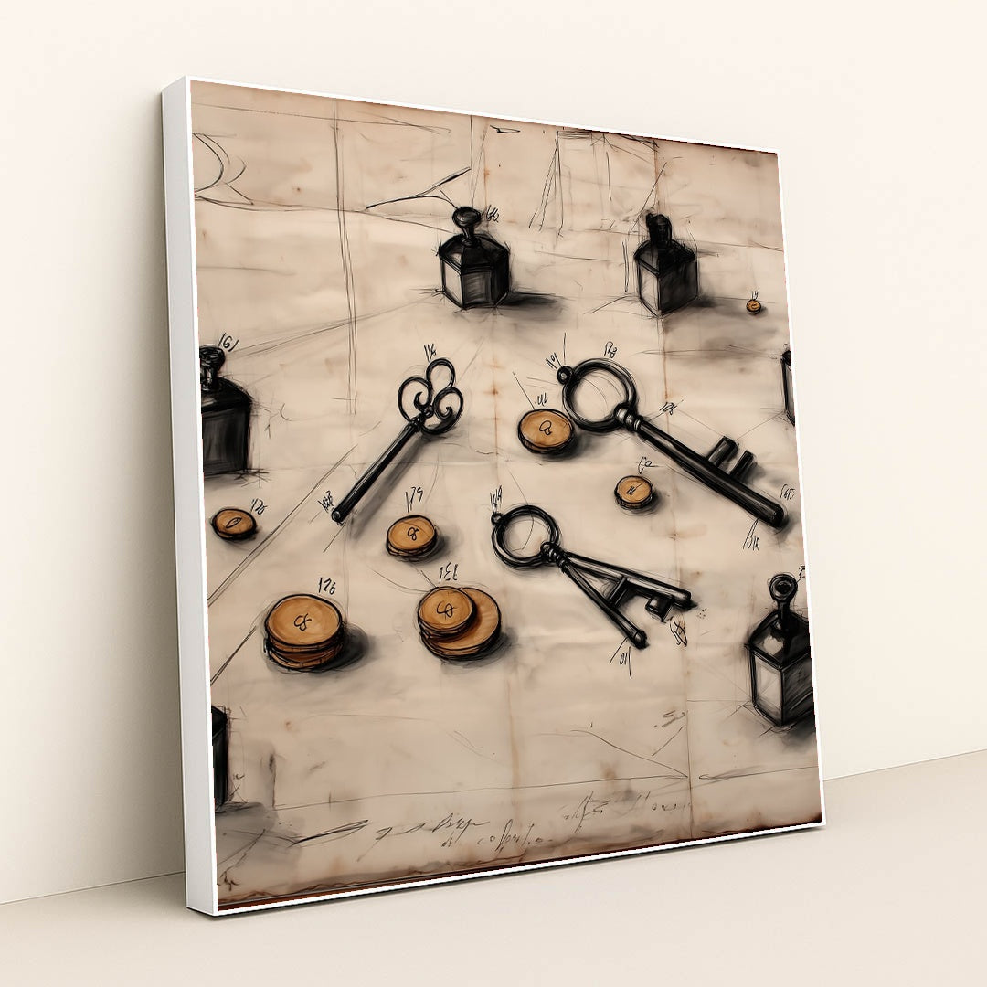 Cipher Relics by Seven Akins - White Frame Stretchiez