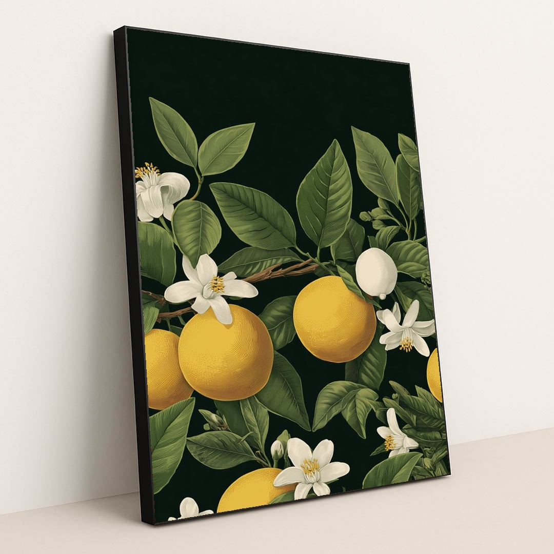 Citrus Reverie by Vanta Bloom - Black Frame Stretchiez