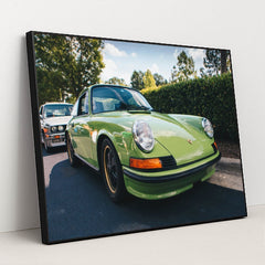 Classic Porsche 911 in Light Green by Hayes Potter - Black Frame Stretchiez