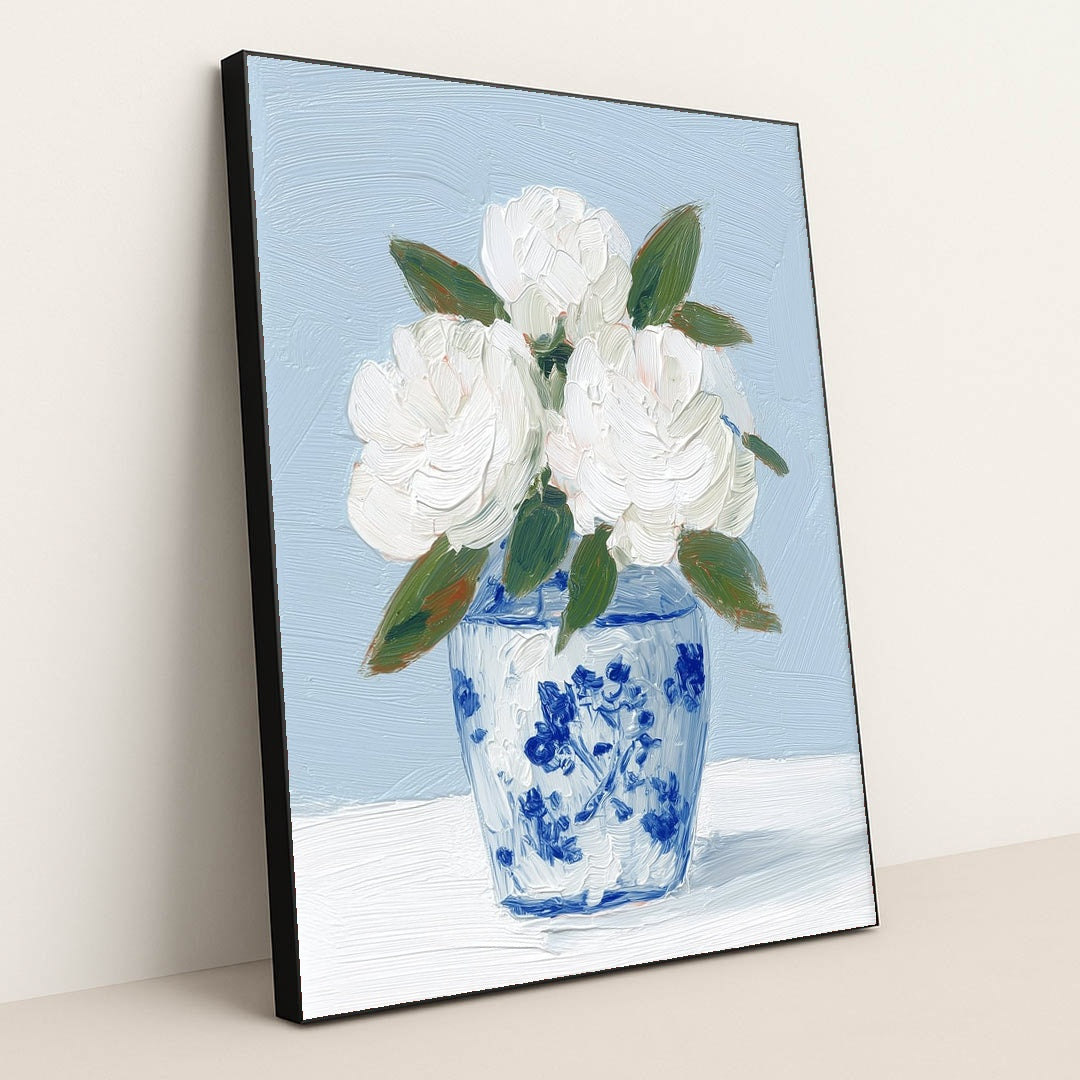 Coastal Bloom by Lila Thorne - Black Frame Stretchiez